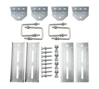 Heavy Duty Bunk Bracket Kit 4 PCS Galvanized Swivel Top for Boat Trailers