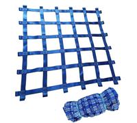 Heavy-Duty C Lifting Net - Elastic Hoisting Net with Safe Str, Flat Nylon Sling for Construct, Rigging, Moving & Towing, 2x2M, 20cm Mesh, 3.5T Load Capaci