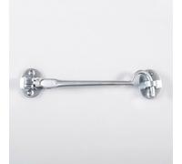 Heavy Duty Cabin Hook & Eye Satin Chrome 152mm Arm Cabinet Hatch Lock