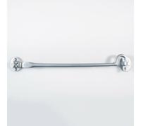 Heavy Duty Cabin Hook & Eye Satin Chrome 305mm Arm Cabinet Hatch Lock