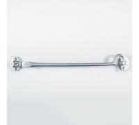 Heavy Duty Cabin Hook & Eye Satin Chrome 305mm Arm Cabinet Hatch Lock Loops Multi One Size
