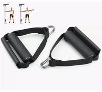 Heavy-duty Cable Machine Side Lateral Raise Handle With Wrist Straps - Practical Addition Gym Pulley Attachment For Effective Shoulder Workouts & Strength Training Black