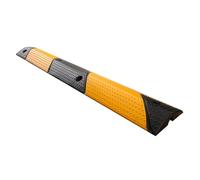 Heavy Duty Cable Ramps - 1 Channel Hose Protector Ramp, 22046lbs Capacity Speed Bumps for Road/Garage - Durable Asphalt/Concrete (39x6x1.2in)