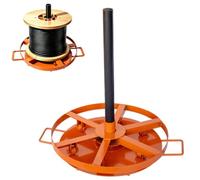 Heavy-Duty Cable Reel Turntable - Portable Wire Spool Rack | 1102lbs 2204lbs 6613lbs, The Spool Rotates Easily with 1 Guy Pulling Cable Off, Steel Material(50cm/19.68in)