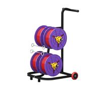 Heavy-Duty Cable Spool Cart with 6 Removable Reels, Wire Dispenser Rack for Industrial Wire Pulling, Efficient Cable Organizer