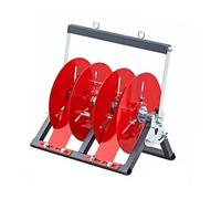 Heavy-Duty Cable Spool Rack, Industrial Dispenser Organizer for Electrical Warehouse, Retail, and Workshop Storage