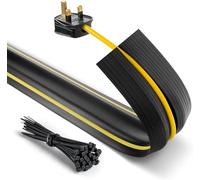 Heavy Duty Cableshield Pro trip hazard prevention, 10Meter Deeba UK Floor Cable Cover Protector Pack Non-Slip 10Meter Length X 8.3C.M Width X 1C.M High