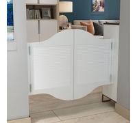 Heavy Duty Cafe Swinging Door with Automatically Rebound Hinges, European Style Partition for Home and Commercial Use, Easy Installation