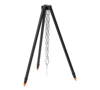 Heavy Duty Camping Tripod - Cooking Grill Stand, Tripod Stand | Chain Hanging System for Hanging Pots and Pans, Outdoor Cooking Accessories for Family Camping, Picnic, Hiking Trips