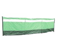 Heavy Duty Camping Windbreak 4 Pole with Window Green (5M x 1.4M Caravan Tent Windbreaker)