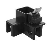 Heavy Duty Canopy Leg Bracket for Folding Tent Frames 3.5cm | Black PP Metal Top Mount Lock, Tool Free Clamp, Wraparound Pull Ring for Gazebo and Patio Use