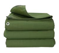 Heavy Duty Canvas Tarps Waterproof, UV Resistant Ripstop Canvas Cover, Single Side Coated, with Reinforced Grommets, for Outdoor Use, Camping, Truck, Storage (1x1m)