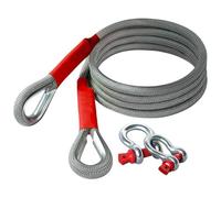 Heavy-Duty Car Tow Rope, 35 Tons Recovery Tow Rope, with Reflective Strips and A Storage Bag, for Heavy Duty Vehicles(7m/23ft)