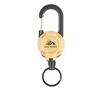 Heavy Duty Carabiner Badge Holder | Tacticaal ID Lanyard Reel | Retractable Keychain Multifunction | Outdoor Camping Easy-pull Buckle Lure Telescopic Buckle Wire for Camping, Hiking, Traveling Fishing