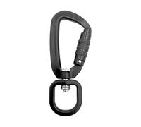 Heavy Duty Carabiner - Locking Clip | 4KN Buckle with Anti Slip Grip, Secure Hook with Screw Gate for Climbing, Camping Gear Accessory, Load Rated Connector for Hammock Setup