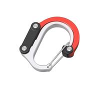 Heavy Duty Carabiner - S-20g M-35g Link Connector Hook | D Shaped Folded Joints Rotating Hooks, Multipurpose Key Chain Clip Hook for Home Gym, Traveling, Hiking, Camping Use