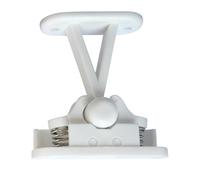 Heavy Duty Caravan Door Catch Windproof T-Type Retainer with Stainless Steel Springs Universal Fit for Motorhome, RV, Boat & Camper Doors (7x7.5cm, White)