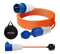 Heavy Duty Caravan Hook Up Cable,10M Extension Lead &0.4M 3 Pin UK Plug,16 Amp Cable 240V Camping Extension Lead,for Campervans & Motorhomes' Everyday Use