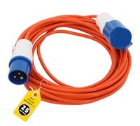 Heavy Duty Caravan Hook Up Cable 25M, 16A 240V Camping Extension Lead, IP44 Waterproof Orange Lead,for Campervans & Motorhomes' Everyday Use