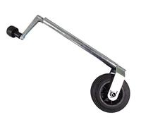 Heavy Duty Caravan Jockey Wheel 35MM (Trailer Plastic Rim Wind Up Handle)