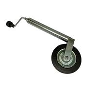 Heavy Duty Caravan Jockey Wheel 48MM (Trailer Metal Rim Wind Up Handle)