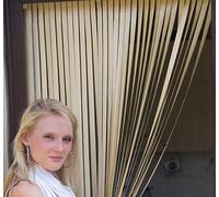 Heavy Duty Caravan/RV Door Curtain,Bug Blind,Fly Blind,Strip Blind-ALL CREAM-62CM WIDE