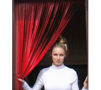 Heavy Duty Caravan/RV Door Curtain,Bug Blind,Fly Blind,Strip Blind-'ALL RED'-62CM WIDE