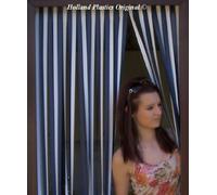 Heavy Duty Caravan/RV Door Curtain,Bug Blind,Fly Blind,Strip Blind-BLUE & WHITE-62CM WIDE