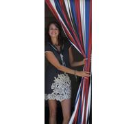 Heavy Duty Caravan/RV Door Curtain,Bug Blind,Fly Blind,Strip Blind-'RED/WHITE/BLUE'-62CM WIDE