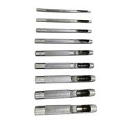 Heavy Duty Carbon Steel Hollow Hole Puncher Tool Punching Drill With Multiple Size For Leather Paper Materials Multisize Rod