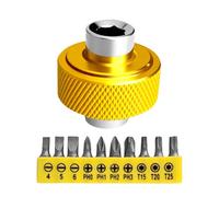 Heavy Duty Carbon Steel Miniature Ratcheting Wrench Yellow Bits Suitable for Mechanics Home Maintenance Outdoor Activity Multiple Size Screwdriver Tool