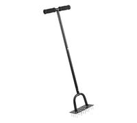 Heavy Duty Carbon Steel Yard Aerator Tool with 20 Sturdy Points for Easy Soil Aeration and Landscape Care Heavy Duty Grass Aerator