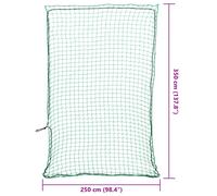 Heavy Duty Cargo Net Pickup Truck Bed Trailer Safety Mesh Container Load Cover
