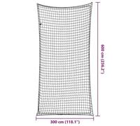 Heavy Duty Cargo Net Pickup Truck Bed Trailer Safety Mesh Container Load Cover