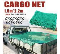 Heavy Duty Cargo Net, Truck Fixing Net with 15 Hooks and Elastic Rope for Trailer Vehicle Sealing Lorry Load Cover(1.5 * 2.2m)