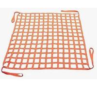 Heavy-Duty Cargo Net with 2m Flat Nylon Straps, 15cm Mesh, Secure Lifting & Hoisting for Boxes, 3 Ton Load Capacity - Ideal for Trucks, Trailers, and Storage Solutions