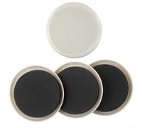 Heavy Duty Carpet Furniture Sliders 3. Inch Round For EVA Foam Movers Gliders for Sofa Bed Table Chair Wardrobe Fridge Moving Cleaning Reusable Black 4 Pack