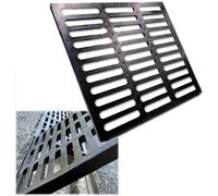 Heavy Duty Cast Iron Drain GrateOutdoor Sewer Cover Replacement 60x60cm Durable Rain Dge Grate for Patios and Yards Thick & Sturdy Design