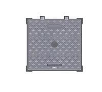 Heavy Duty Cast Iron Manhole CoverOutdoor Drainage Inspection Lid 80x100cm Sewer Catch Basin Drain Cover Durable Metal Sewer Lid for rmwater Management