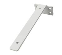 Heavy Duty Cast Iron Shelves Brackets Floating Shelf 4MM Thicked Invisible L for Support(10in White)
