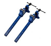 Heavy Duty Cast Iron T-Bar Sash Clamps, Pack of 2, 24in 600mm Adjustable Woodworking Clamps for Joinery, Furniture Assembly & Workshop Use