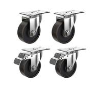 Heavy-Duty Cast Iron Wheels Rollers 4-Pack Various Models & Sizes Ideal for Versatile Use Enhance Mobility & Convenience (U+B 4 Inch)