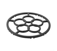 Heavy Duty Cast Iron Wok Holder for Gas Hob - Stable Burner Ring Adapter for Woks and Saucepans - 18.2cm Diameter Black Trivet