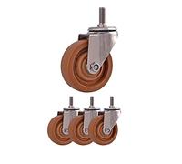 Heavy-Duty Caster Wheels 3"/4"/5" - Stainless Steel, Directional, Universal with Screw Stem, Bakelite & Fiberglass, Oven-Universal Wheel, Brake Wheel - Durable & Versatile