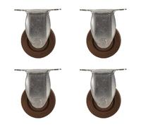 Heavy Duty Caster Wheels for Furniture & Metal Shelving 5" Industrial Plate Swivel Casters with Brake Set of 4 Perfect for Heavy Loads & Easy Mobility