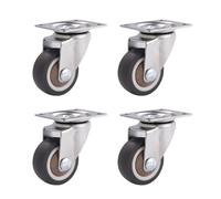 Heavy Duty Caster Wheels Set of 4 Industrial Swivel Casters with Brake EasyMove Top Plate Wheels for Fur Legs Durable Universal Wheels for Transportation