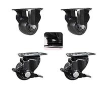 Heavy Duty Caster Wheels Set of 4 with Brake 750kg Capacity 1.5in/2in/2.5in/3in Top Plate Casters Perfect Replacement for Carts Furniture Trolleys Workbench