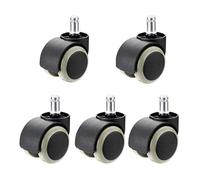 Heavy duty castor wheels, Castors M11 Push Fit Casters Wheels for Furniture Castors Replacement Wheels Office Chair Castors Swivel Chair Caster Office Furniture Casters Castors for Wooden Floors Casto