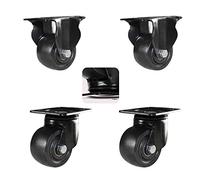 Heavy Duty Castor Wheels Set of 4 with Brake 750kg Capacity 1.5/2/2.5/3 Inch Top Plate Casters Perfect for Carts and Furniture Replacement Durable and Reliable