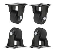 Heavy Duty Castor Wheels with,Directional casters Set of 4 Pcs One-Way Direction Type castors Nylon Caster Prevent Scratches and Noise Plate Castor Wheels Suitable for Table Trolley Antique Furniture(